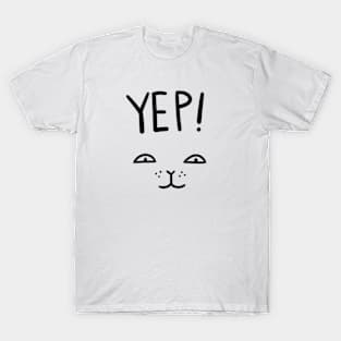 YEP cat face T-Shirt